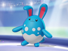 「Pokémon UNITE」のマリルリは,1対1において最強のとくせいを持つバランス型ポケモン