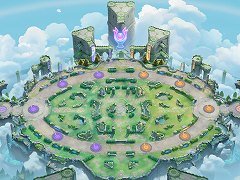 「Pokémon UNITE」,新マップ“テイア蒼空遺跡スタジアム”の情報を公開。レックウザがレジェンドピットに登場
