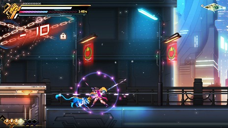 画像集#014のサムネイル/「蒼き雷霆 ガンヴォルト 鎖環」,主人公を切り替えて戦うシステムやボスの情報を公開。5月28日と6月25日には店頭体験会も開催決定