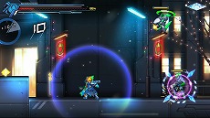画像集#031のサムネイル/「蒼き雷霆 ガンヴォルト 鎖環」,主人公を切り替えて戦うシステムやボスの情報を公開。5月28日と6月25日には店頭体験会も開催決定