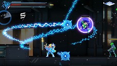 画像集#034のサムネイル/「蒼き雷霆 ガンヴォルト 鎖環」,主人公を切り替えて戦うシステムやボスの情報を公開。5月28日と6月25日には店頭体験会も開催決定