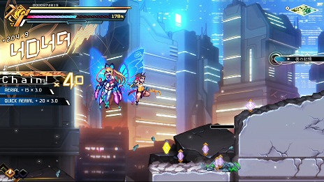 画像集#043のサムネイル/「蒼き雷霆 ガンヴォルト 鎖環」,主人公を切り替えて戦うシステムやボスの情報を公開。5月28日と6月25日には店頭体験会も開催決定