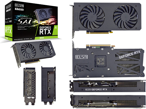 画像集#001のサムネイル/ELSA，静音クーラー採用のRTX 3050搭載カードを発売