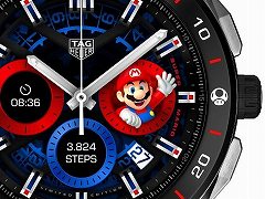タグ・ホイヤーと「スーパーマリオ」のコラボウォッチが7月15日に2000本限定で発売。Wear OSを内蔵し,価格は25万3000円