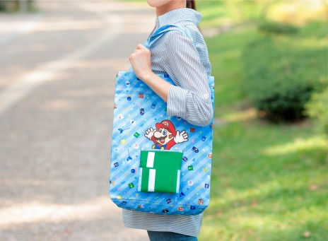 画像集#011のサムネイル/スーパーマリオの2WAYラッピングバッグシリーズの新商品が本日発売。使い方を紹介する映像が公開に