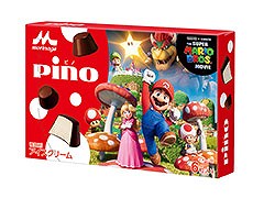 アイスクリームの「ピノ」が映画「ザ・スーパーマリオブラザーズ・ムービー」とコラボ。特別なパッケージを採用した商品を4月24日に発売