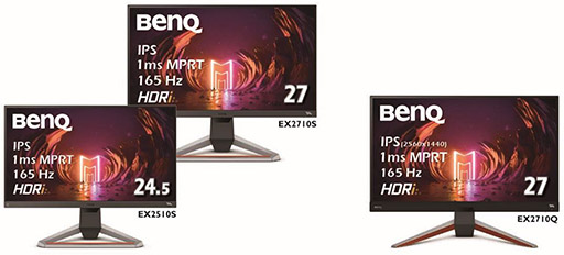 画像集#001のサムネイル/BenQ，165Hz表示対応のゲーマー向け液晶ディスプレイを発売。27型2560×1440ドットモデルなど計3製品を用意