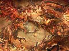 召喚獣合戦の絵画を用いた「FINAL FANTASY XVI」の巨大デジタルサイネージ広告が東京,大阪,福岡に本日から順次掲出