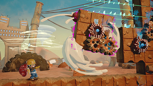 画像集#008のサムネイル/地形操作がキモとなるACT「ジオリフターズ」のSwitch版とPS4版が本日リリース。最大4人での協力/対戦にも対応
