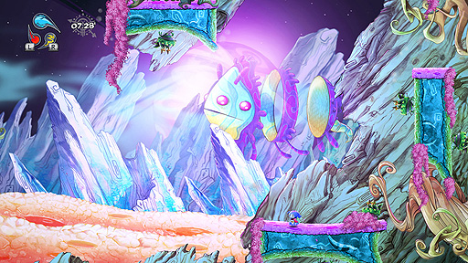 画像集#004のサムネイル/Switch「オクノカ マッドネス -OkunoKA Madness-」の配信が本日スタート。障害物や敵が待ち構える世界を駆け抜け,反射神経の限界に挑む