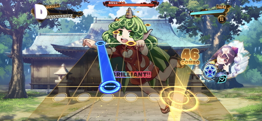 画像集#007のサムネイル/「東方ダンマクカグラ」先行プレイレポート。楽曲中に弾幕シューティングも楽しめる東方Project公認リズムゲーム