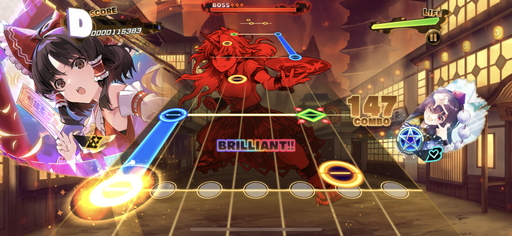 画像集#009のサムネイル/「東方ダンマクカグラ」先行プレイレポート。楽曲中に弾幕シューティングも楽しめる東方Project公認リズムゲーム