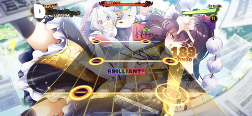 画像集#010のサムネイル/「東方ダンマクカグラ」先行プレイレポート。楽曲中に弾幕シューティングも楽しめる東方Project公認リズムゲーム