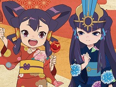 TVアニメ「天穂のサクナヒメ」の新作グッズが当たる「ヤナト豊穣祭くじ」10月15日に発売。サクナヒメとココロワヒメが浴衣姿で登場