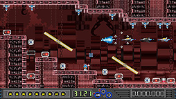 画像集#005のサムネイル/Switch版「ツクールシリーズ ステオス」が本日リリース。“アクションゲームツクールMV”で制作された,横スクロールSTG“風”ACT