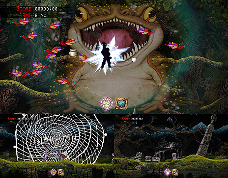 画像集#019のサムネイル/Switch「帰ってきた 魔界村」の予約購入受付がニンテンドーeショップで本日開始。2周目以降の“深魔ステージ”などの情報も公開