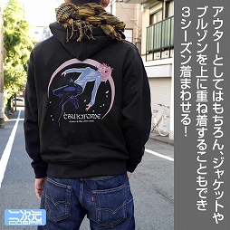 画像集 No.003のサムネイル画像 / 「月姫 -A piece of blue glass moon-」アルクェイドを刺繍したジップパーカーとM-51ジャケットが登場。TGS 2023コスパブースで先行販売