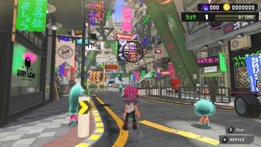 画像集#011のサムネイル/「スプラトゥーン3」先行試遊イベント「前夜祭」用のソフトが起動可能に。チュートリアルと投票を済ませたら,バンカラ街を街ぶらしてみよう