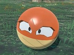 「Pokémon LEGENDS アルセウス」,ヒスイのすがたのビリリダマが公開に。木目調の見た目で,でんき・くさタイプ