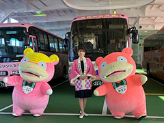 ポケモン“ヤドン”ラッピングのフェリー,バス,宿が香川県に登場。“ヤドンパラダイス in 香川”特別企画