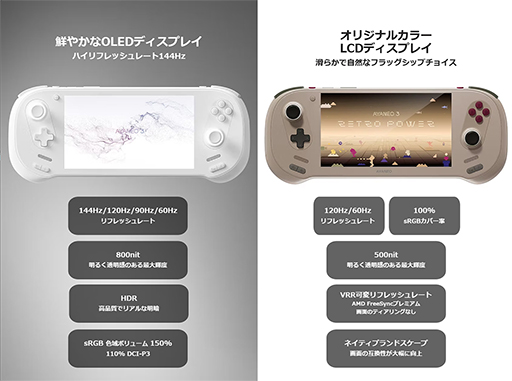 画像集 No.008のサムネイル画像 / モジュール式ゲームパッド採用で好みのレイアウトに変更可能な携帯型ゲームPC「AYANEO 3」の予約受付が始まる