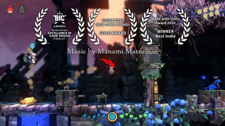 画像集#013のサムネイル/新作アクション「ダークウォーター スライム・インベーダー」がSwitch向けに本日配信。少女とおばあさんの活躍を描いた幻想的な物語