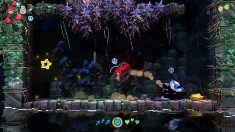 画像集#016のサムネイル/新作アクション「ダークウォーター スライム・インベーダー」がSwitch向けに本日配信。少女とおばあさんの活躍を描いた幻想的な物語