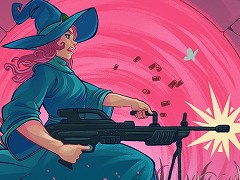2DシューティングACT「トリガー・ウィッチ」が今夏にリリース。銃器を満載した魔法少女がファンシーな世界を暴れまわるトレイラーが公開