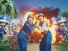 スマホアプリ「トップウォー」,出川哲朗さんとパーパーのほしのディスコさんを起用した新CMが5月15日より放送。同日には記念イベントも開始