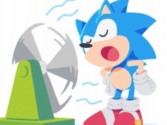 「ソニック」シリーズ30周年の記念イラストが公式Twitterで公開。Star Light Zoneの扇風機で涼むソニックが登場