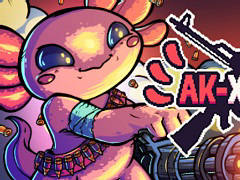 「AK-xolotl」のプレイ映像が公開。ウーパールーパーとなって戦うトップダウン形式のバトルアリーナSTG