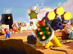 「マリオ+ラビッツ ギャラクシーバトル」のゲーム情報を公開。ターン制バトルで敵と戦うシミュレーションアドベンチャー