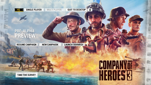 画像集#001のサムネイル/「Company of Heroes 3」のプレアルファ版を試遊してみた。前作から8年を経て，傑作RTSはどんな進化を遂げようとしているのか？