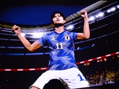 「eFootball 2023」に日本代表の最新ユニフォームを着用した選手たちが登場。久保建英選手がリモートで出演した発表会の現地レポートをお届け