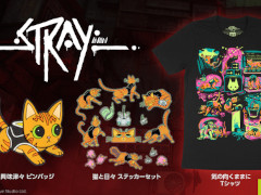 「Stray」のTシャツ,ピンバッジ,ステッカーセットが新発売。生活を彩ってくれるキュートな猫のアイテムが勢ぞろい