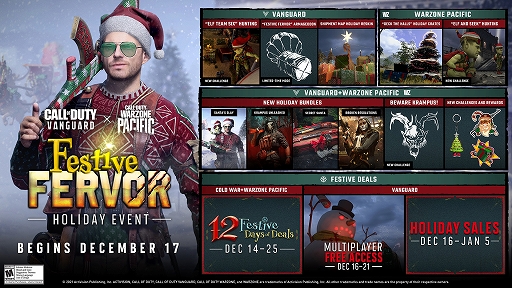 画像集#001のサムネイル/「Call of Duty」シリーズ，ホリデーシーズンを祝う期間限定イベント“祝祭の熱気”を開催