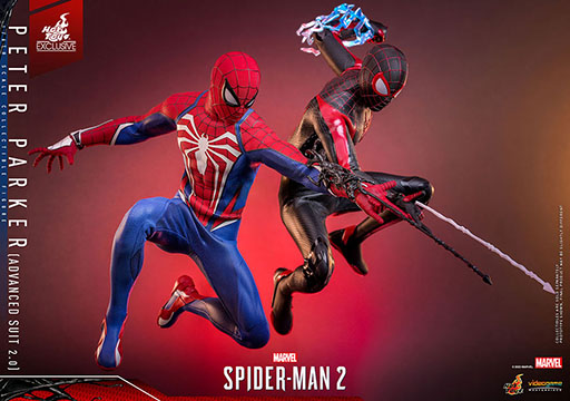 画像集 No.001のサムネイル画像 / PS5用ソフト「Marvel's Spider-Man 2」に登場する2人のスパイダーマンを1/6スケールで立体化。新作フィギュアを2024年1月に発売