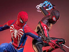 PS5用ソフト「Marvel's Spider-Man 2」に登場する2人のスパイダーマンを1/6スケールで立体化。新作フィギュアを2024年1月に発売