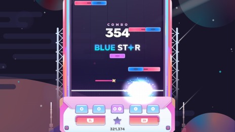 画像集 No.011のサムネイル画像 / 宇宙旅行をテーマとしたリズムゲーム「Sixtar Gate: STARTRAIL」のSwitch版，本日リリース。新要素シフトノーツやADVモードを追加