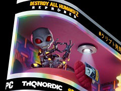 宇宙人“クリプト”がクロス新宿ビジョンに登場。「Destroy All Humans! 2 - Reprobed」のスペシャル3D映像を10月12日まで上映