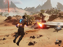 ジェットパックで飛び回り,ロボットの侵略者に立ち向かえ。「Outcast - A New Beginning」,PS5パッケージ版の予約受付を開始