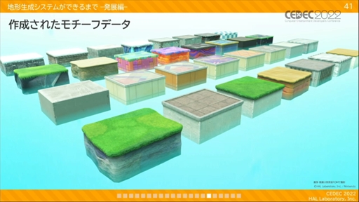 画像集#026のサムネイル/［CEDEC 2022］「星のカービィ　ディスカバリー」プロシージャル地形生成への取り組みが明かされたセッションレポート