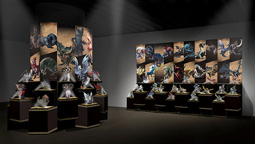 画像集 No.009のサムネイル画像 / 「モンスターハンター20周年-大狩猟展-」，会場内の展示にフォーカスした映像が公開に。記念グッズやカフェの詳細も掲載