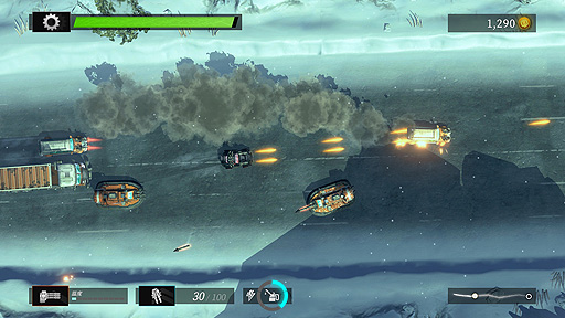画像集#004のサムネイル/トイボックス,「Gearshifters」(Switch/PS4)の国内配信を本日スタート。運び屋となって危険な任務に挑むカーレース・バトルSTG