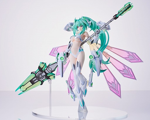 画像集 No.006のサムネイル画像 / 「超次元ゲイム ネプテューヌ」グリーンハートの1/7完成品フィギュア,受注を開始。あみあみ×AMAKUNIタッグでベールの女神姿を再現