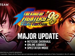 PC版「KOF ’98 UM FINAL EDITION」,大型アップデートによってオンライン対戦モードが快適に。ロビーと観戦モードも実装