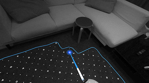 画像集#005のサムネイル/「PlayStation VR2」は“シースルービュー”機能でヘッドセット装着状態でも自分の周囲を確認できる。PS.Blogで搭載機能の一部を公開