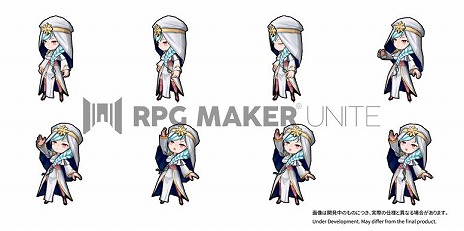 画像集#008のサムネイル/「RPG Maker Unite」,強化されたキャラクターアニメーションと素材の仕様を公開。外部ツール“ぴくせるすけゐらぁ”は公式ツールに