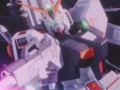 「GUNDAM EVOLUTION」の3D映像がクロス新宿ビジョンで上映中。原作劇中さながらの,νガンダムとサザビーの戦いを描く映像をチェック