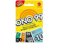 UNOシリーズの足し算ゲーム「ONO 99」5月下旬発売。順番にカードを出し,どれを出しても場のカードの合計が99以上になる人から脱落していく